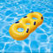 Yellow Thickened Plastic Swim Ring Kayak For Water Park Slide Play