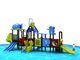 OEM Outdoor Playground Equipment 3 In 1 Plastic Playhouse With Slide