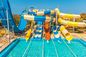 OEM Amusement Park Swimming Pool Rides Big Play Fiberglass Water Slide