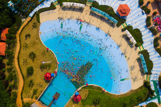 Harga yang bagus OEM Aqua Water Park Big Blue Tsunami Wave Pool Anti UV Steel Artificial Surf  Machine for Sale on line