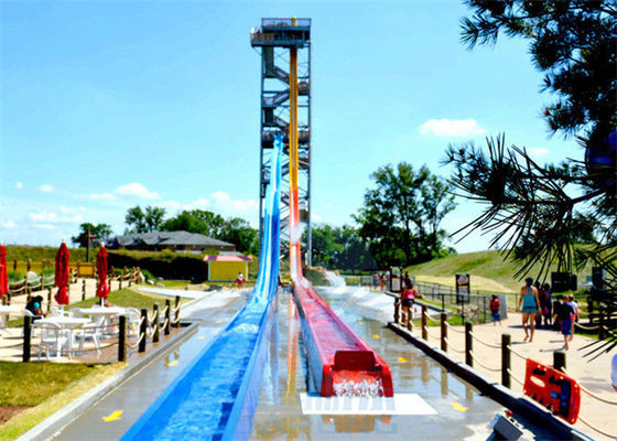 Harga yang bagus 20M Speed Kamikaze Water Slide Kolam renang Kombo Slide Untuk Dewasa on line