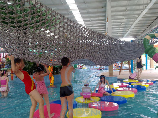 Harga yang bagus Water Park Lazy River And Swimming Pool Floating Bridge With Climbing Net on line