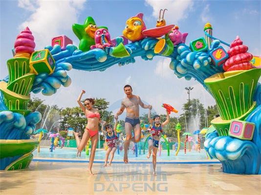 Harga yang bagus Tanaman Dan Bunga Seri Serat Kaca Taman Air Splash Pad Untuk Anak-anak on line