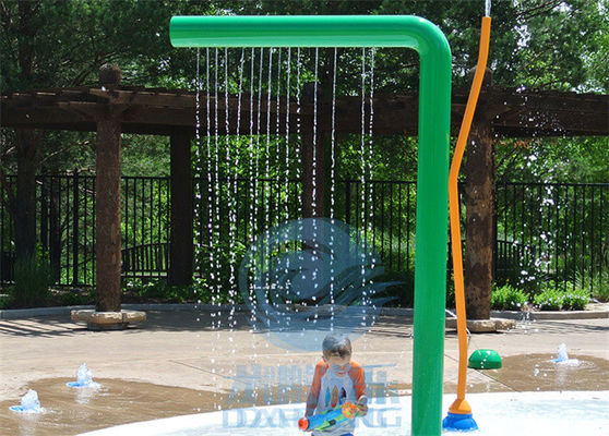 Harga yang bagus Aqua Park 7 Bentuk Curtain Air Semprot, Galvanized Steel Water Struktur Untuk Splash Park on line