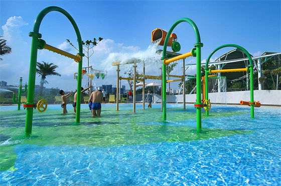 Harga yang bagus Komersial Dan Rumah Taman Semprot Luar Ruang, Splash Zone Air terjun uap yang stabil on line