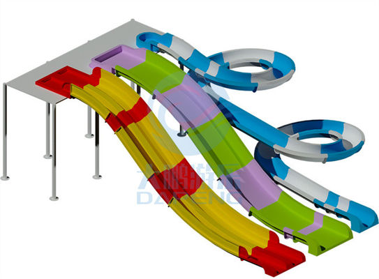 Harga yang bagus Resort Hotel Kolam renang Slide air Serat kaca Anti oksidasi erosi on line