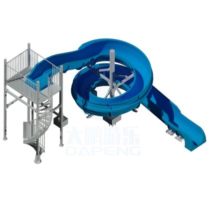 Harga yang bagus Amusement Children Park Toys Fiberglass Backyard Pool Water Slide on line
