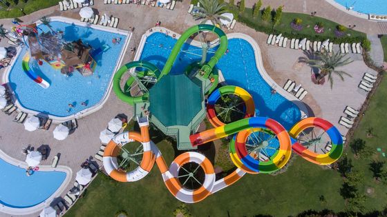 Harga yang bagus Amusement Theme Park Rides Big Play Equipment Above Ground Pool Slide Kids on line