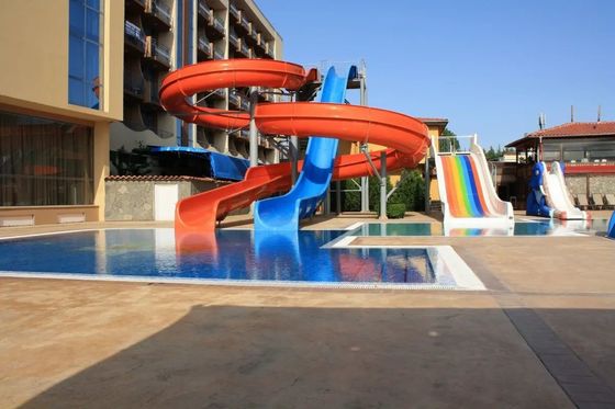 Harga yang bagus OEM Outdoor Multi Fiberglass Slide Set untuk Taman Hiburan Air on line