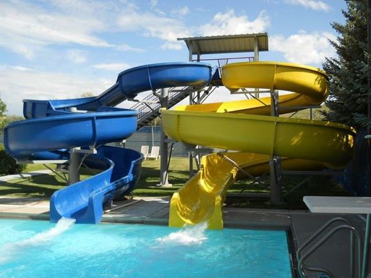 Harga yang bagus OEM Amuse Park Amusement Ride Water Fiberglass Slide Kid for Outdoor Pool on line