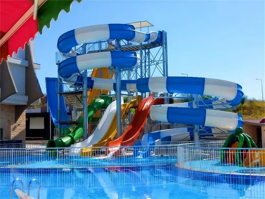 Harga yang bagus OEM Outdoor Water Park Games Play Sets Swim Pool Tube Slide for Kids on line