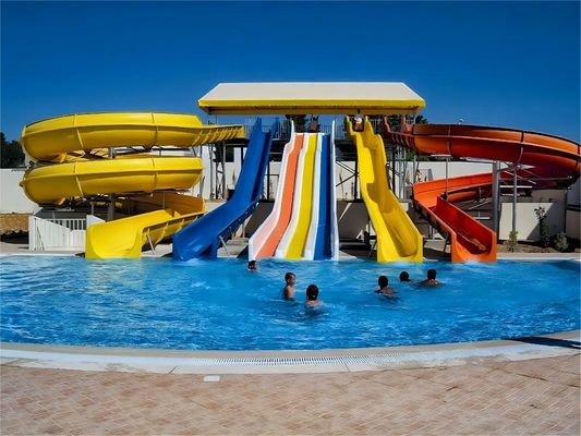Harga yang bagus Anti Corrosion Fiberglass Slides Outdoor Water Games Aquatic Park Child Play Equipment on line