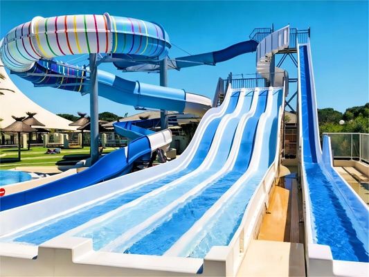 Harga yang bagus Kolam renang Slide Fiberglass Dewasa Besar Peralatan Taman Air Luar Ruang on line