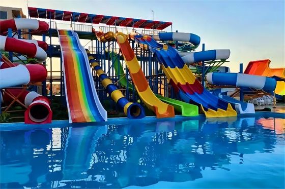 Harga yang bagus aksesoris renang taman air slide anak-anak tabung slide 5m tinggi on line