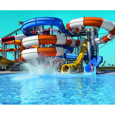 Harga yang bagus Anak-anak Bing Fiberglass Pool Water Slide Taman Hiburan Rides on line