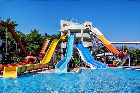 Harga yang bagus Perlengkapan bermain air ODM Slide air serat kaca untuk kolam renang on line