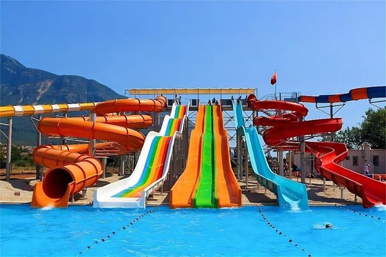 Harga yang bagus OEM Water Amusement Park Swimming Pool Accessories Fiberglass Slide for Kids on line