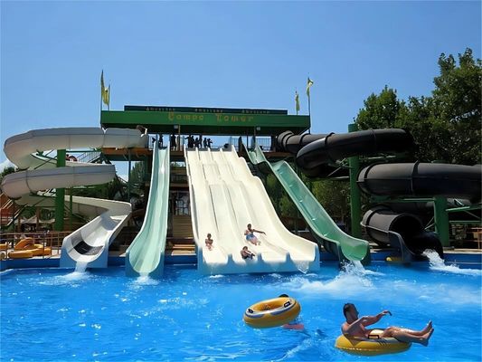 Harga yang bagus Dewasa Taman air Peralatan taman bermain Hiburan Slide Serat kaca on line