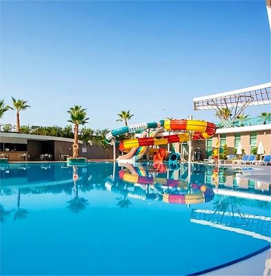 Harga yang bagus Outdoor Aqua Water Anak-anak Taman Desain Kolam Renang Anak-anak Serat kaca Slide on line