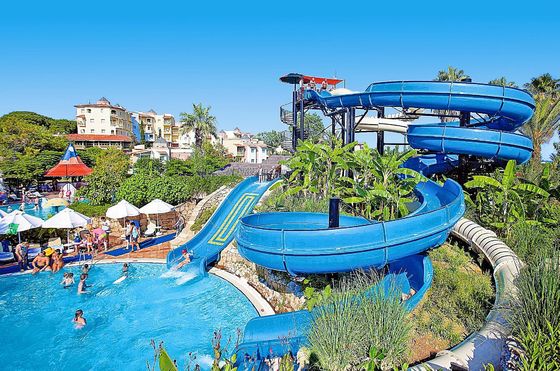 Harga yang bagus Peralatan taman hiburan anak-anak Kolam renang Slide air serat kaca on line