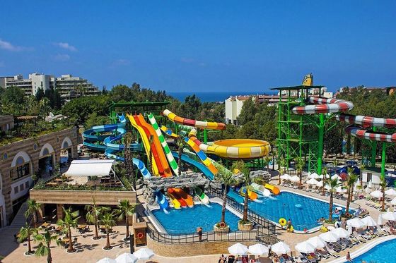 Harga yang bagus Taman Hiburan Luar Ruang Ride Kolam renang Fiberglass Water Slide on line