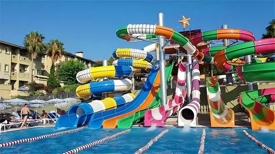 Harga yang bagus OEM Water Theme Park Rides Hiburan Anak-anak Fiberglass Water Slide on line