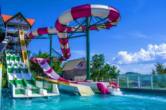 Harga yang bagus Aksesoris kolam renang luar Fiberglass Water Slide untuk Anak-anak on line