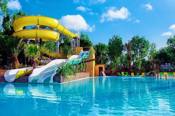 Harga yang bagus Peralatan taman air taman bermain air bermain serat kaca Slide Set on line