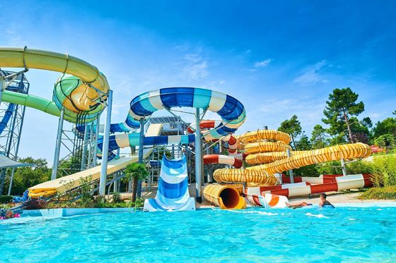 Harga yang bagus Peralatan permainan taman air Slide air serat kaca untuk anak-anak on line