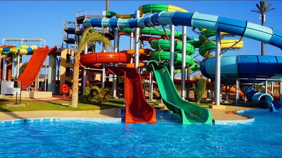 Harga yang bagus Taman Hiburan Air Peralatan bermain besar Slide Serat kaca karnaval on line