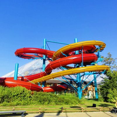 Harga yang bagus Dewasa Taman Air Peralatan Kolam Renang Kecil Permainan Slide Air Spiral Tunggal on line