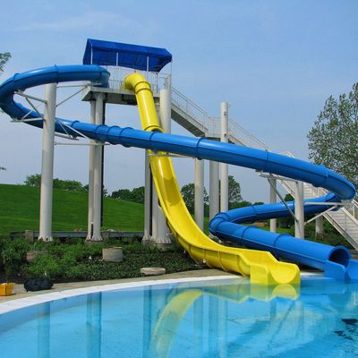 Harga yang bagus Taman Air Game Desain Serat Kaca Kolam Renang Mainan Slide Air Untuk Anak-anak on line