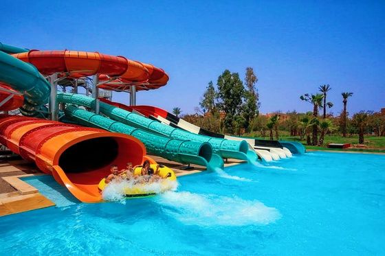 Harga yang bagus Murah kolam renang Slide 5-12 Meter Slide Tinggi 10-12mm Ketebalan Serat Kaca on line