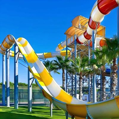 Harga yang bagus Kolam Renang Luar Ruangan Serat Kaca Water Fun Game Slide on line