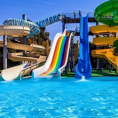 Harga yang bagus Anak-anak di kolam renang di bawah tanah naik Slide air serat kaca untuk taman air on line