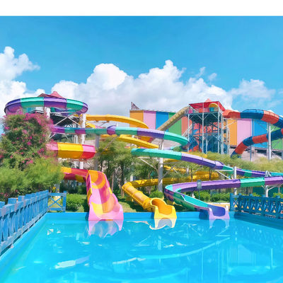Harga yang bagus High Strength Fiberglass Commercial Amusement Park Slide Service Life Over 10 Years With 2D And 3D Design on line