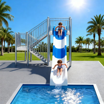 Harga yang bagus High Speed Water Slide Fiberglass Material Residential Hotels Parks Kolam renang Bisa Desain Pribadi Penggunaan Untuk Dewasa Dan Anak-anak on line
