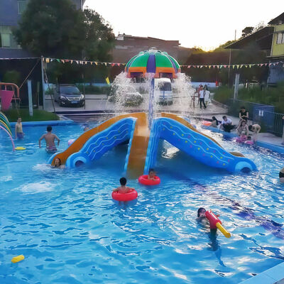 Harga yang bagus Fiberglass Octopus Slide Water Play Marine Animal Series Penggunaan Untuk Anak-anak Kolam Renang Water Game 2.8m Tinggi Desain Berwarna on line