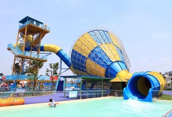 18m Tinggi Air Slide Depan Fiberglass Speaker Bentuk