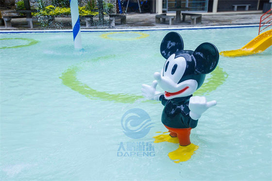 Harga yang bagus Mickey Mouse Splash Pad Water Toy Fiberglass For Children Aqua Park on line
