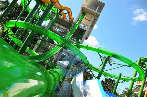 Slide Air Aqualoop Transparan 16m Green Adult Freefall Twist Slide Air