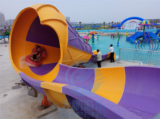 Slide Air Tornado Kecil Speaker Bentuk Fiberglass Pool Slide Air Untuk Anak-anak