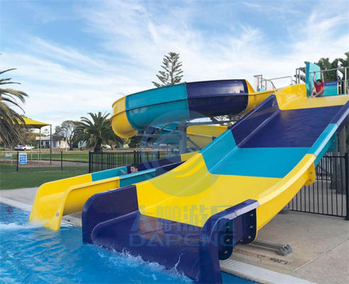 Harga yang bagus Kolam Renang Fiberglass Seluncuran Air Set Seluncuran Aqua Resor Taman Pantai Barat on line