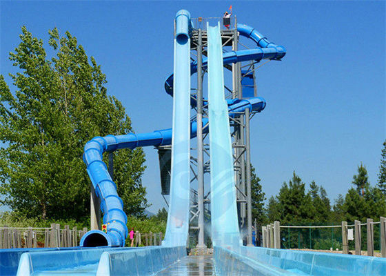 Harga yang bagus Aqua Park Kamikaze Water Slide Serat kaca Kecepatan tinggi Free Fall Water Slide on line