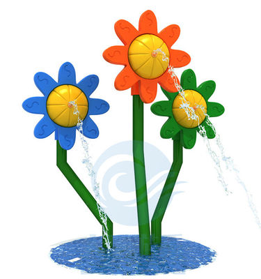 Sunflower Water Splash Pad 3,0m Tinggi Peralatan bermain air anak-anak