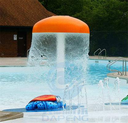 Harga yang bagus Anak-anak Air Splash Pad 3,0m Tinggi Jamur Air Fountain Untuk Taman Semprot on line