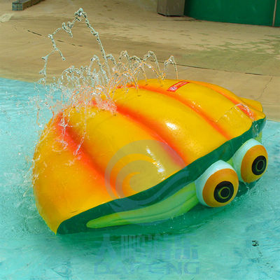 Harga yang bagus Aqua Park Kids Splash Zone Elemen Serat Kaca Ground Spray Shell - Kuning on line