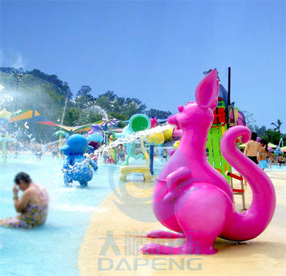 Harga yang bagus Taman hiburan air Zona Keluarga Anak-anak Taman Semprot Permainan Ungu Kangaroo Jet on line