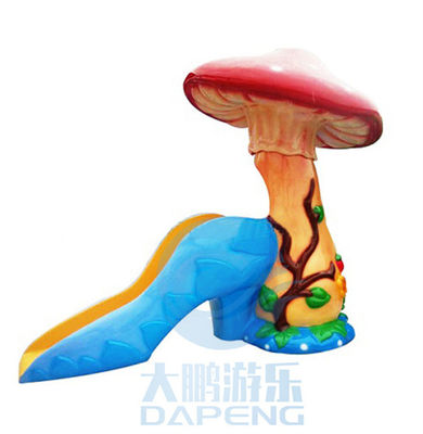 2.6m Tinggi Splash Slide Air Kecil Serat Kaca Jamur Slide Air Untuk Anak-anak