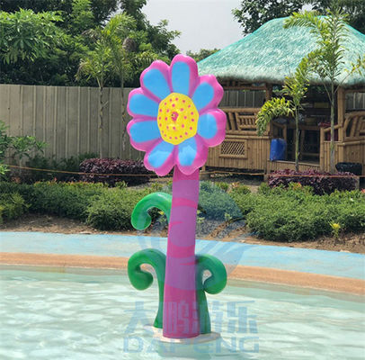 Harga yang bagus Air Splash Zone Wildflower Sprinkler, Fiber Kaca Air Bermain Game Untuk Hiburan on line